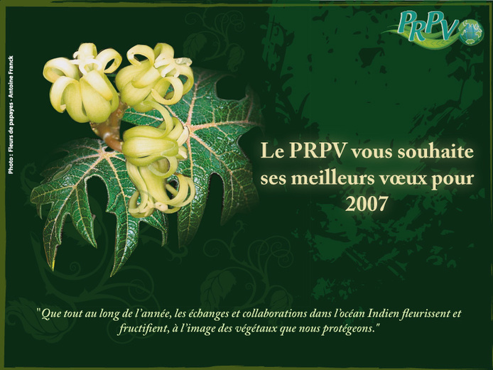 Le PRPV vous présente ses meilleurs voeux pour l'année 2007