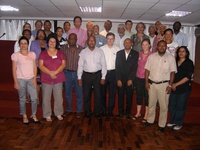 Membres du comité de pilotage du projet Agroécologie réunis le 9 décembre 2010 à la COI. 