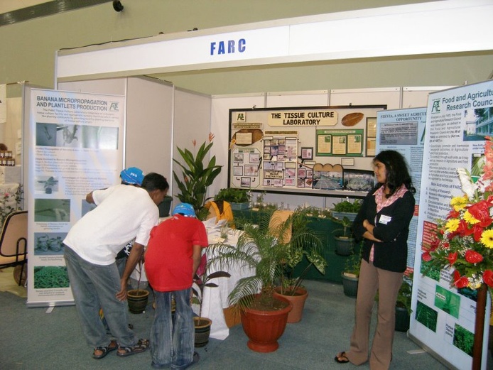 Stand du FARC sur le salon agribusiness.