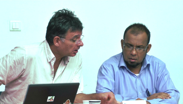 Michel Grisoni et Yacoob Mungroo © Shannti Dinnoo