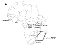 Carte Afrique Sub