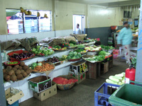 Marché couvert de Quatre-Bornes à Maurice.