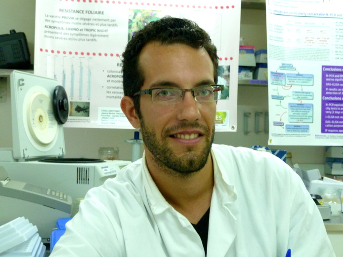 Jérémy Guinard, doctorant au Pôle de Protection des Plantes (© David Josserond)