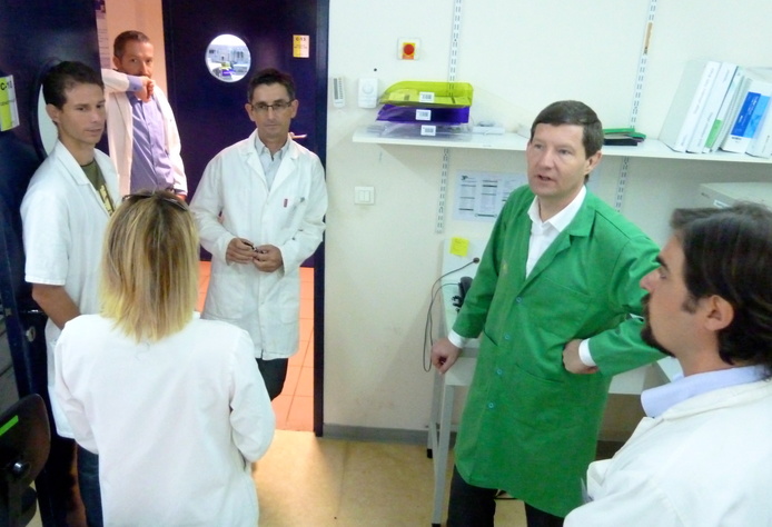 Marc Mortureux - Directeur général de l'Anses, en visite au Pôle de Protection des Plantes (3P) (Crédit photo : Cirad - D. Josserond)