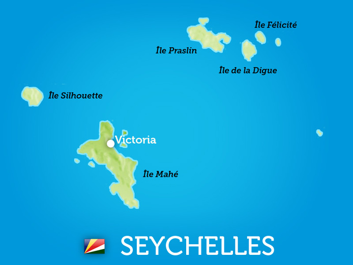 Carte des Seychelles