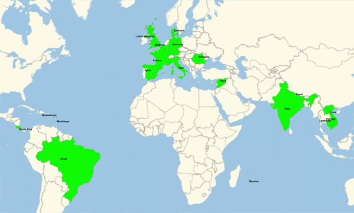 Country participation at the Twin International Scientist School on ACP in Volterra, Italy, in Feb 2018 and in Can Tho, Vietnam, in Mar 2018 © Jean...